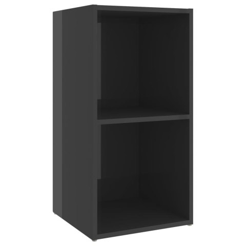 SZAFKA POD TV POŁYSK SZARA 72X35X36,5CM