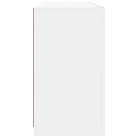 SZAFKA Z OŚWIETLENIEM LED BIAŁA 142,5X37X67CM