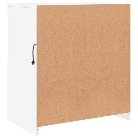 SZAFKA Z OŚWIETLENIEM LED BIAŁA 60X37X67CM