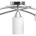 LAMPA SUFITOWA Z CERAMICZNYMI KLOSZAMI NA 5 ŻARÓWEK E14 BIAŁA