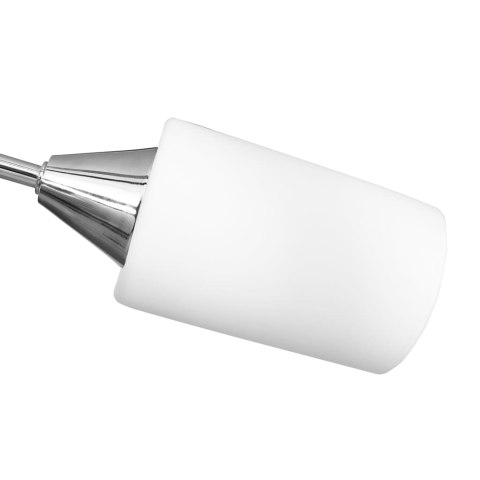 LAMPA SUFITOWA Z CERAMICZNYMI KLOSZAMI NA 5 ŻARÓWEK E14 BIAŁA