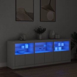 SZAFKA Z OŚWIETLENIEM LED BIAŁA 181,5X37X67CM