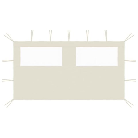 ŚCIANKA Z OKNAMI DO ALTANY 4X2M KREMOWA