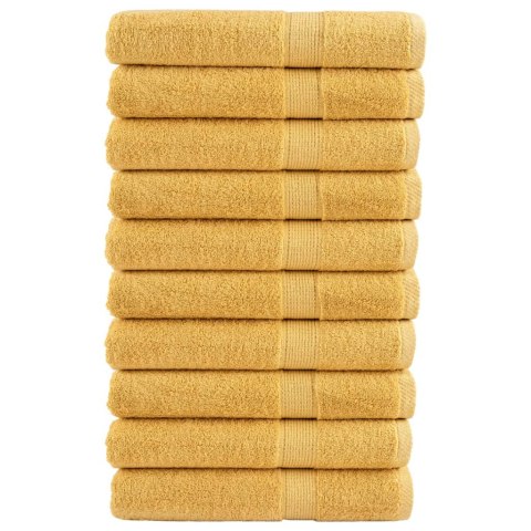 RĘCZNIKI PREMIUM SOLUND 10 SZT. ZŁOTE 100X200CM
