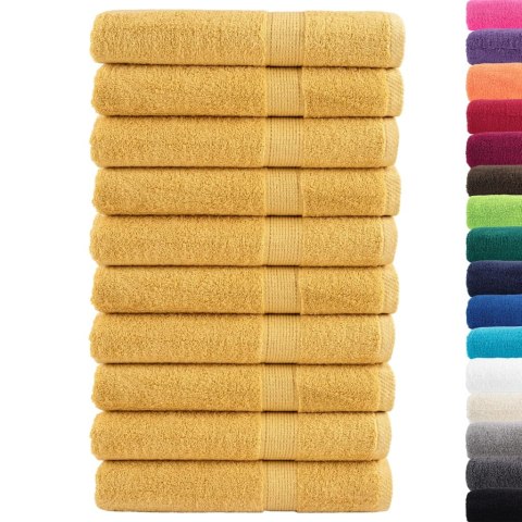 RĘCZNIKI PREMIUM SOLUND 10 SZT. ZŁOTE 100X200CM