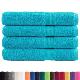 RĘCZNIKI PREMIUM SOLUND 4 SZT. TURKUSOWE 100X200CM 600 G/CM²