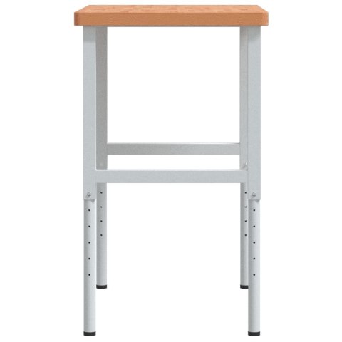 VidaXL Stolik roboczy, 100x60x(73-99,5) cm, prostokątny, drewno bukowe
