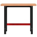 VidaXL Stolik roboczy, 100x60x83 cm, prostokątny, lite drewno bukowe