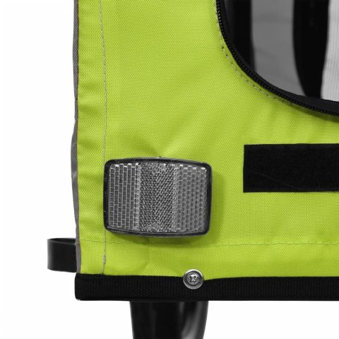 PRZYCZEPKA ROWEROWA DLA ZWIERZĄT TKANINA OXFORD I ŻELAZO