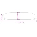 BLAT STOŁU 110X55X2,5CM LITE DREWNO SOSNOWE OWALNY
