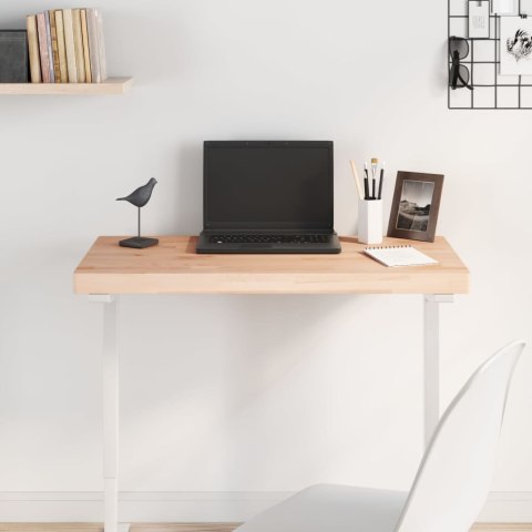 BLAT STOŁU 100X50X4CM PROSTOKĄTNY LITE DREWNO BUKOWE