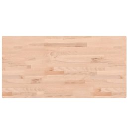 BLAT STOŁU 100X50X4CM PROSTOKĄTNY LITE DREWNO BUKOWE