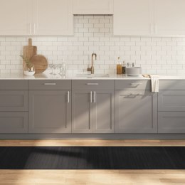 DYWAN PROSTOKĄTNY CZARNY 70X300CM BAMBUSOWY