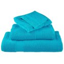 VidaXL Ręczniki premium SOLUND 10 szt. turkusowe 100x200 cm, 600 g/cm²