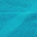 VidaXL Ręczniki premium SOLUND 10 szt. turkusowe 100x200 cm, 600 g/cm²