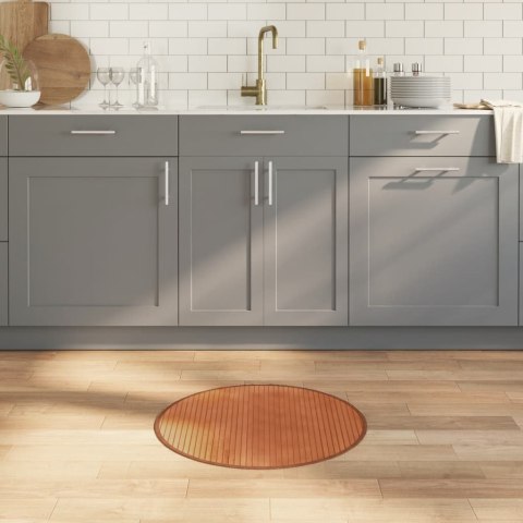 DYWAN OKRĄGŁY BRĄZOWY 60CM BAMBUSOWY