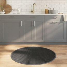 DYWAN OKRĄGŁY SZARY 100CM BAMBUSOWY