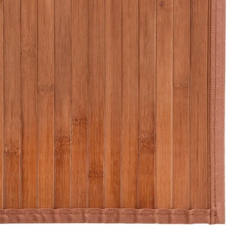 DYWAN PROSTOKĄTNY BRĄZOWY 60X200CM BAMBUSOWY