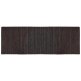 DYWAN PROSTOKĄTNY CIEMNOBRĄZOWY 70X200CM BAMBUSOWY