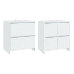SZAFKI 2 SZT. BIAŁE 70X41X75CM