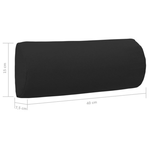 PODUSZKA ZAGŁÓWEK NA KRZESŁO CZARNA 40X7,5X15CM TEXTILENE