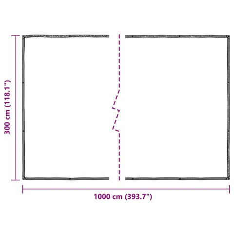 OSŁONA ROŚLIN Z OCZKAMI 3X10M POLIETYLEN