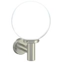 LAMPA ŚCIENNA 2 SZT. SREBRNA STAL NIERDZEWNA IP44