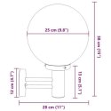 ZEWNĘTRZNA LAMPA ŚCIENNA CZARNA STAL NIERDZEWNA IP44