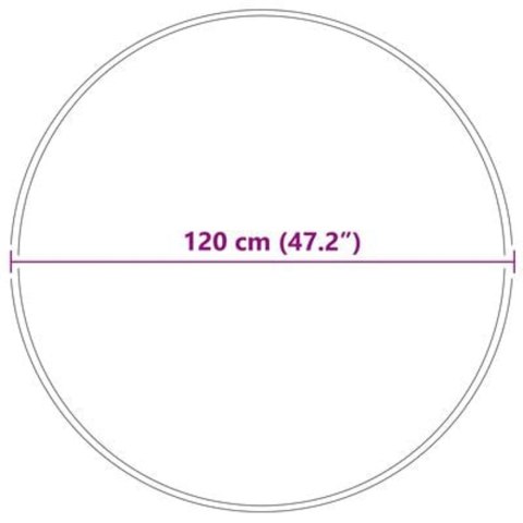 DYWAN SHAGGY Z LATEKSOWYM PODKŁADEM BRĄZOWY ŚR.120CM