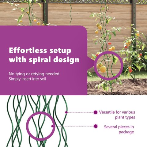 SPIRALE DO ROŚLIN 20 SZT. 170CM STAL