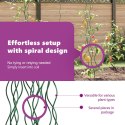 SPIRALNE WSPARCIA ROŚLIN 5 SZT 150CM STAL