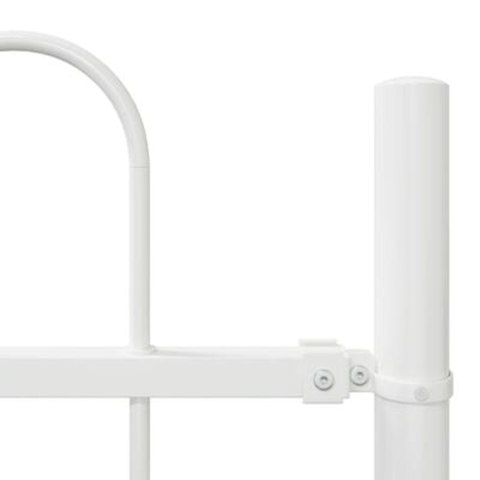 BIAŁY PŁOT OGRODOWY Z NADBUDOWĄ 1,7X1,5M STALOWY