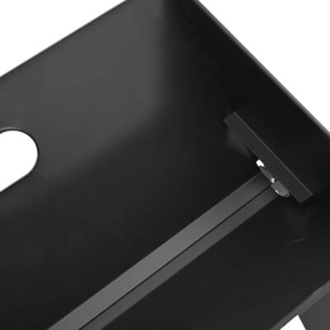 GRILL BBQ - SKŁADANY CZARNY 46X30X31CM ZE STALI