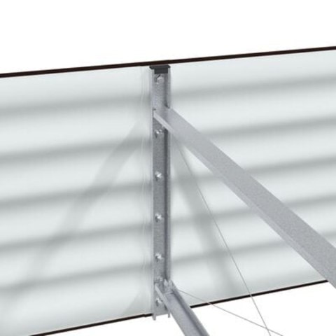 VidaXL Ogród Podniesiony, Brązowy, 240x80x44 cm, Stal Galwanizowana