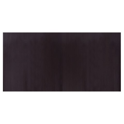 DYWAN PROSTOKĄTNY CIEMNOBRĄZOWY 100X200CM BAMBUSOWY