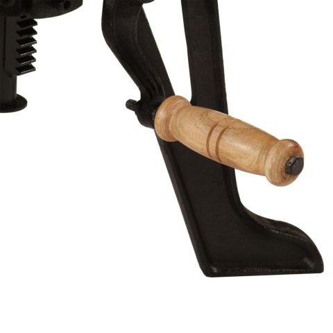 STOLIK BOCZNY LITE DREWNO AKACJI I ŻELIWO