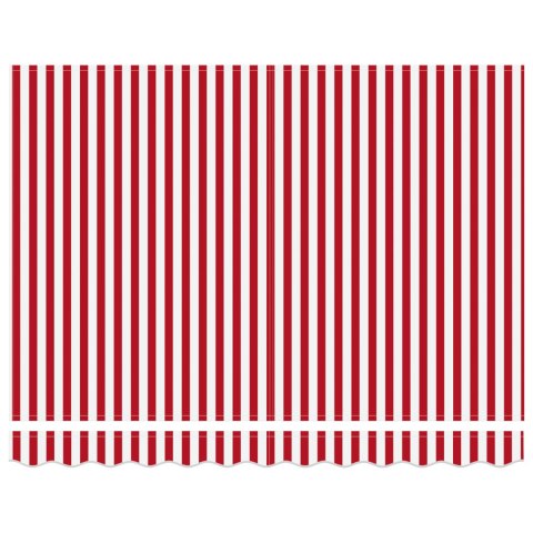 AUTOMATYCZNA CHOWANA MARKIZA CZERWONO-BIAŁA 300X250CM