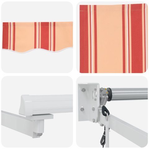 AUTOMATYCZNA CHOWANA MARKIZA ŻÓŁTO-POMARAŃCZOWA 350X250CM