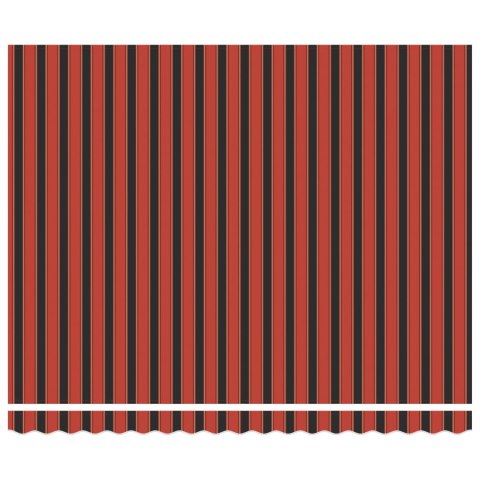 MARKIZA RĘCZNA Z LED POMARAŃCZOWA I BRĄZOWA 400X300CM