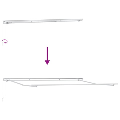 RĘCZNA CHOWANA MARKIZA WIELOKOLOROWA 400X300CM