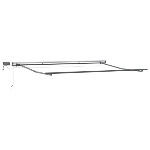 MARKIZA RĘCZNA Z LED BIAŁA 400X350CM
