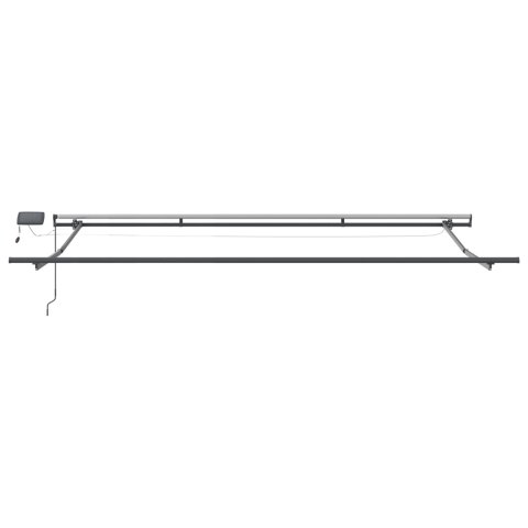 MARKIZA RĘCZNA Z LED BIAŁA 400X350CM