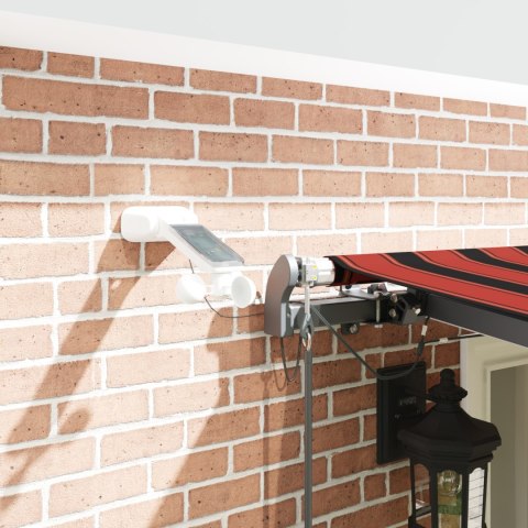 AUTOMATYCZNA MARKIZA CHOWANA Z LED W POMARAŃCZOWYM I BRĄZOWYM 600X300CM