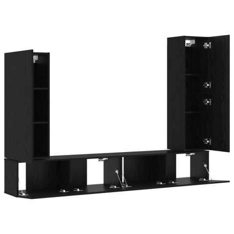 ZESTAW SZAFEK RTV 4 CZĘŚCIOWY DO MONTAŻU NA ŚCIANIE