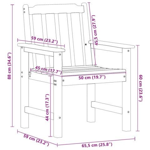 KRZESŁA JADALNE 4 SZT. CZARNE 65,5X55,5X88CM HDPE