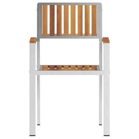 KRZESŁA OGRODOWE 6 SZT. 54,5X56X87CM LITE DREWNO AKACJOWE