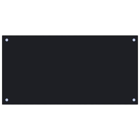 PANEL OCHRONNY DO KUCHNI CZARNY 80X40CM SZKŁO HARTOWANE