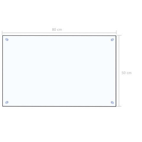 PANEL OCHRONNY DO KUCHNI 80X50CM SZKŁO