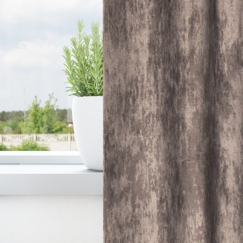 FIRANY 2 SZT Z OCZKAMI CAPPUCCINO 140X140CM