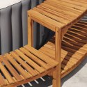 OTOCZENIE WANNY SPA POŁÓWKOWE 272X120.5X55.5CM Z DREWNA AKACJOWEGO